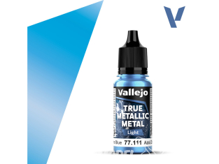 Vallejo Peinture True Metallic Metal 77111 Bleu saphir Light 18ml