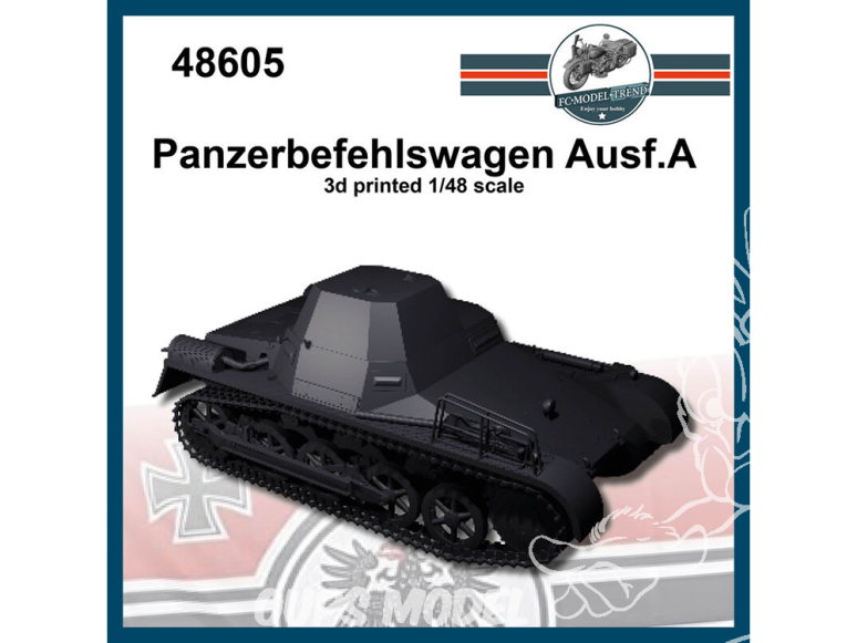 FC MODEL TREND maquette résine 48605 Panzerbefehlswagen Ausf.A 1/48