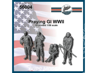 FC MODEL TREND figurine résine 56004 Soldats US GI priant WWII 1/56