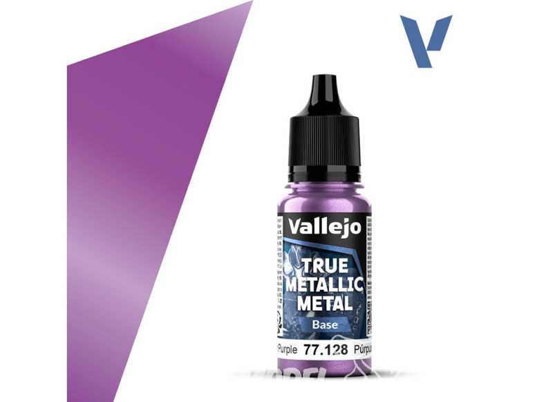Vallejo Peinture True Metallic Metal 77128 Violet améthyste Base 18ml