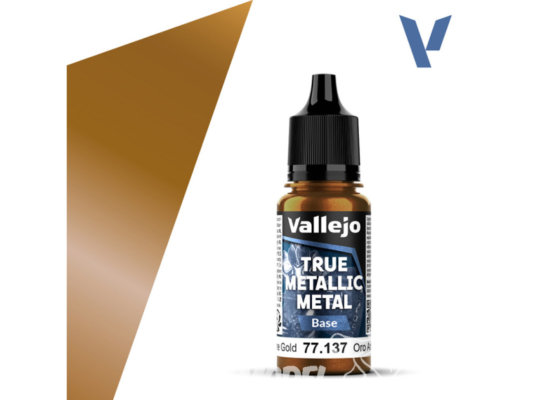 Vallejo Peinture True Metallic Metal 77137 Or arcanique Base 18ml