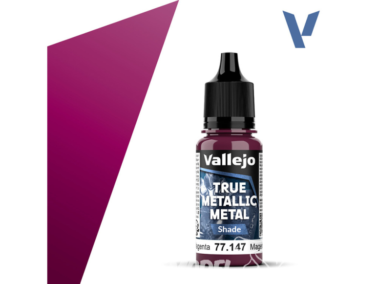 Vallejo Peinture True Metallic Metal 77147 Magenta cramoisi Shade 18ml