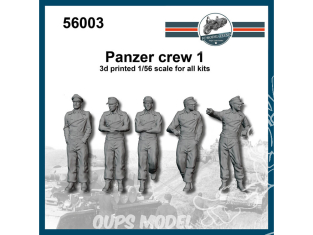 FC MODEL TREND figurine résine 56003 Equipage Panzer 1 WWII 1/56