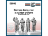 FC MODEL TREND figurine résine 56008 Equipage de char Allemand en tenue Hiver WWII 1/56