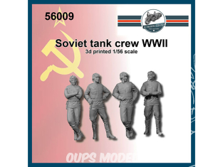 FC MODEL TREND figurine résine 56009 Equipage de char Soviétique WWII 1/56