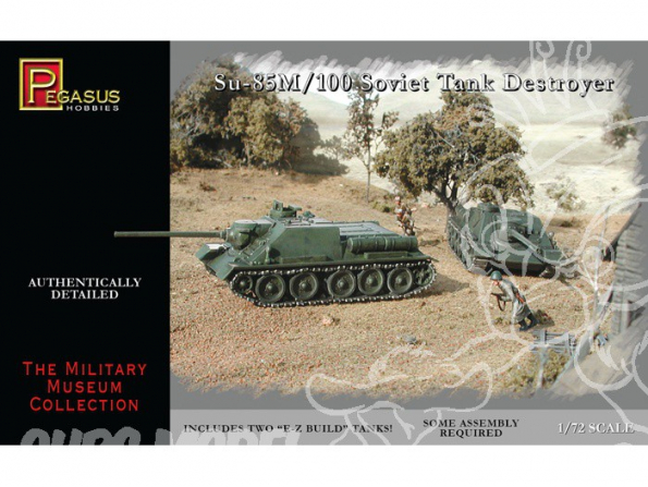 Pegasus maquette militaire 7663 SU-85M / 100 1/72