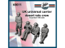 FC MODEL TREND figurine résine 48611 Equipage Britannique rats du désert Universal Carrier 1/48