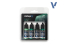 Vallejo Peinture True Metallic Metal 77257 Set peinture Dusken Green 4x18ml