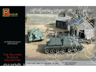 Pegasus maquette militaire 7664 Su-122 1/72