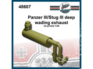 FC MODEL TREND accessoire résine 48607 Panzer III / StuG III Echappment pour passage à gué profond 1/48
