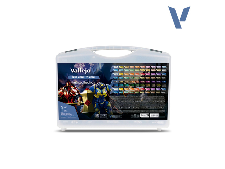 Vallejo Peinture True Metallic Metal 77250 Set peinture True Metallic Metal Full Collection 80x18ml