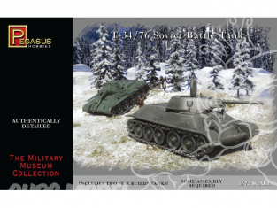 Pegasus maquette militaire 7661 T-34/76 1/72