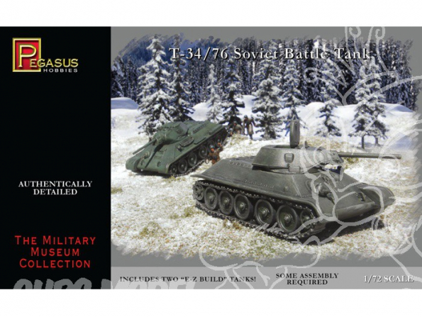 Pegasus maquette militaire 7661 T-34/76 1/72