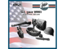 FC MODEL TREND accessoire résine 48621 Equipement de G.I. Soldat U.S. WWII 1/48