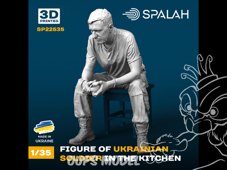 Spalah kit figurine SP22535 Soldat ukrainien corvée de patate impression 3D SPALAH 1/35