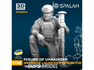 Spalah kit figurine SP22835 Opérateur de lance-grenades ukrainien Denchik 3D 1/35