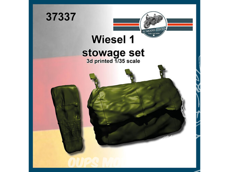 FC MODEL TREND accessoire résine 37337 Wiesel 1 Set sac d'équipement 1/35