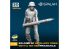 Spalah kit figurine SP24435 Soldat d'une équipe d'artillerie avec un projectile de 100 mm ukrainien 1/35