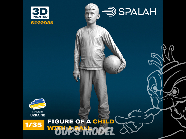 Spalah kit figurine SP22935 Enfant avec un ballon 1/35