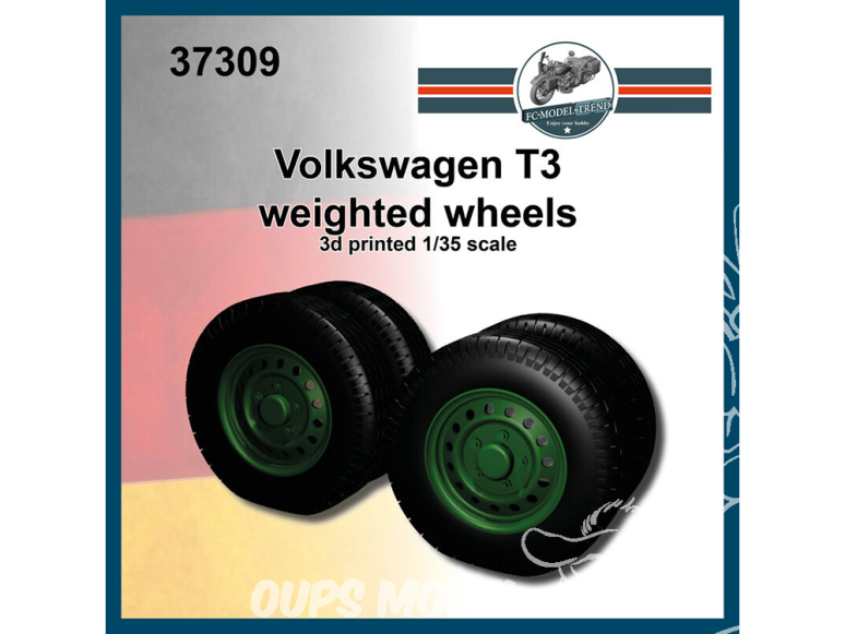 FC MODEL TREND accessoire militaire résine 37309 Roues lestées Volkswagen T3 1/35