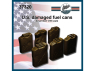 FC MODEL TREND accessoire résine 37320 Bidons de carburant U.S. endommagés 1/35