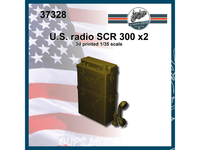 FC MODEL TREND accessoire résine 37328 Radios U.S. SCR 300 x2 1/35