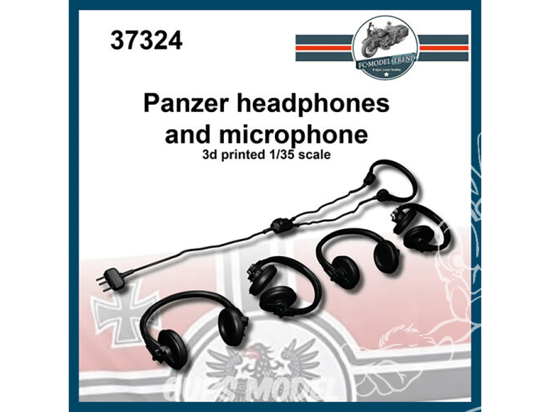 FC MODEL TREND accessoire résine 37324 Casques à écouteurs et microphone Panzer 1/35