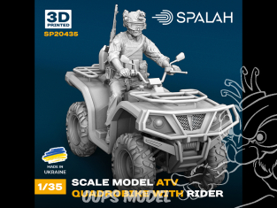 Spalah kit SP20435 Quad tout-terrain avec pilote 1/35