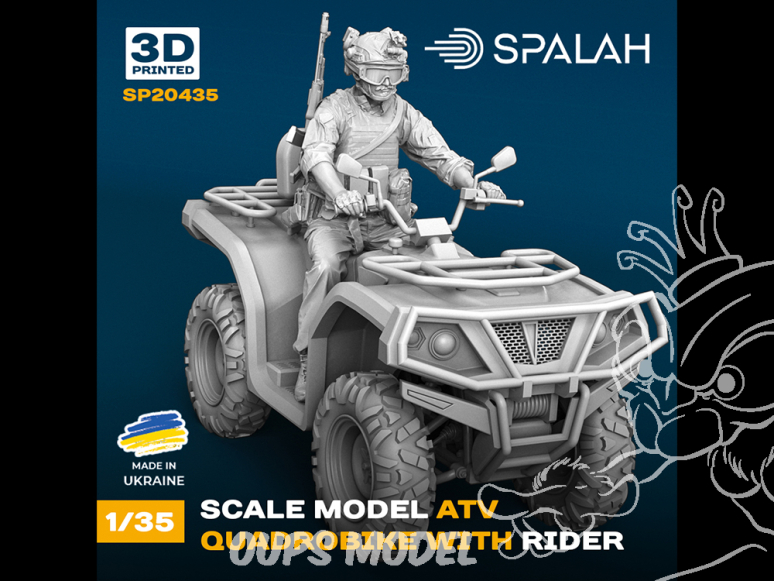 Spalah kit SP20435 Quad tout-terrain avec pilote 1/35