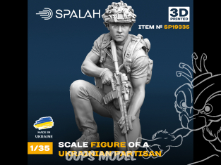 Spalah kit figurine SP19335 partisan ukrainien 1/35