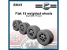 FC MODEL TREND accessoire résine 80041 Roues lestées Flak 18 1/76