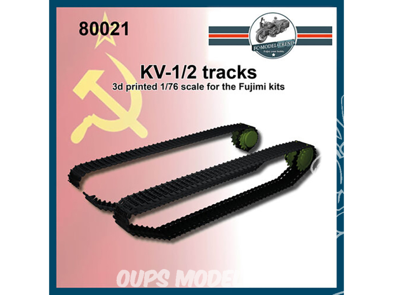 FC MODEL TREND accessoire résine 80021 Chenilles KV-1/2 1/76