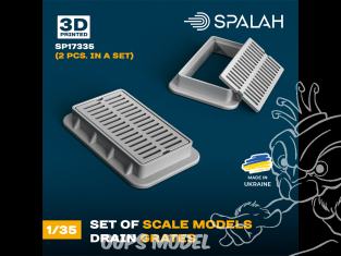 Spalah SP17335 Grilles d'égout 2 piéces 1/35