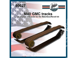 FC MODEL TREND accessoire résine 80027 Chenilles M40 GMC Matchbox / Revell 1/76