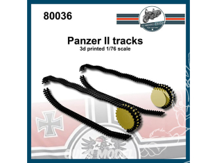 FC MODEL TREND accessoire résine 80036 Chenilles Panzer II 1/76