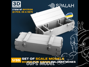 Spalah SP17035 Boîtes pour mines de calibre 120 mm 2 pièces 1/35