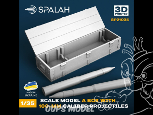 Spalah SP21035 Boîte pour projectile Rapier de 100 mm 1/35
