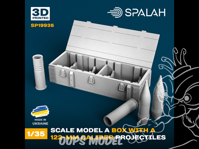 Spalah SP19935 Une boîte contenant des projectiles de 122 mm 1/35