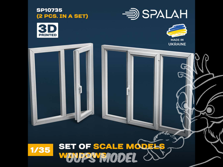 Spalah SP10735 set Fenetre 2 sections et Fenetre 3 sections 1/35
