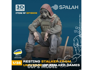 Spalah kit figurine SP16635 Staker au repos de l'univers des jeux STALKER 1/35