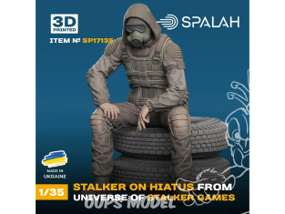 Spalah kit figurine SP17135 Stalker en pause de l'univers des jeux STALKER 1/35