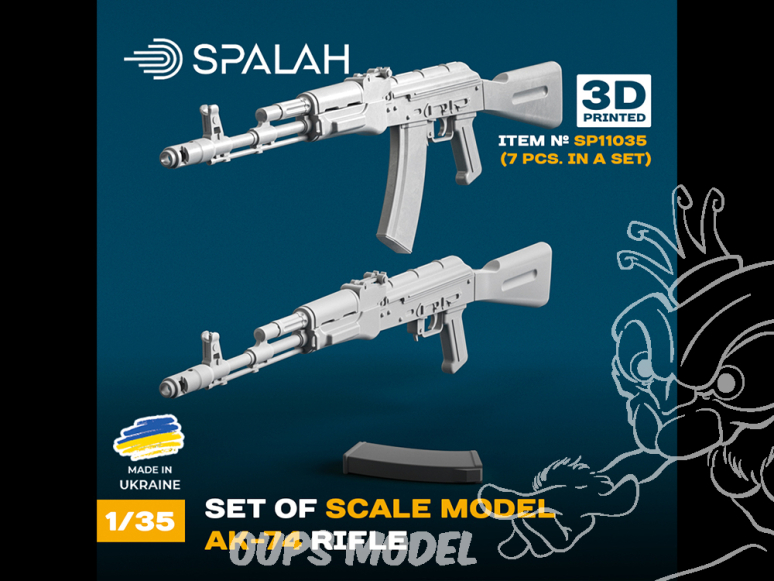 Spalah SP11035 Fusil AK-74 lot de 5 1/35