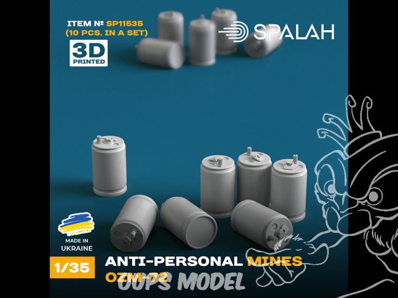 Spalah SP11535 Anti-personnel mines OZM-72 10 pcs 1/35