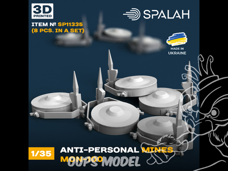 Spalah SP11335 Anti-personnel mines MON-100 8 piéces 1/35