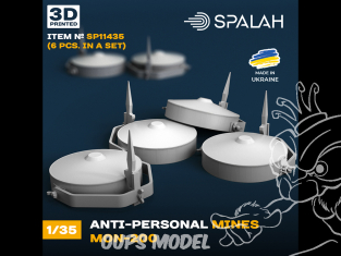 Spalah SP11435 Anti-personnel mines MON-200 6 piéces 1/35