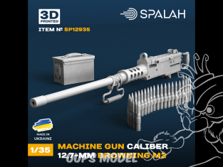 Spalah SP12935 Mitrailleuse Browning M2 de 12,7 mm 1/35