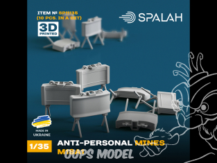 Spalah SP11135 Anti-personnel mines М18А 10 piéces 1/35