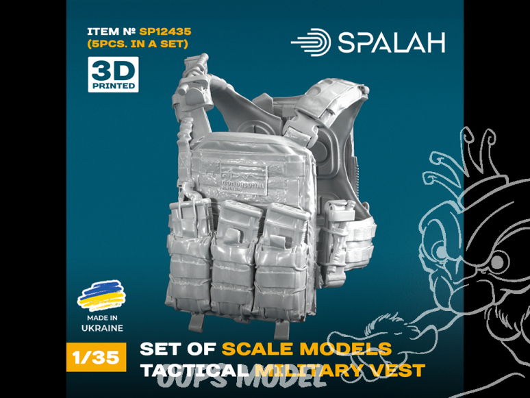 Spalah kit figurine SP12435 Gilet tactique militaire 5 pièces 1/35