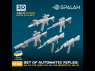 Spalah SP12735 Fusils automatiques AK-74, AK-74 sans chargeur Z10 (UAR-10) AK-105 (ZENITCO) AR-15 1/35