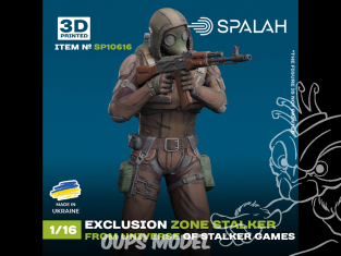 Spalah kit figurine SP10616 Zone d'exclusion du stalker de l'univers des jeux « STALKER » 1/16